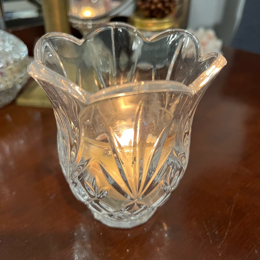 St. George Crystal Candle Holder